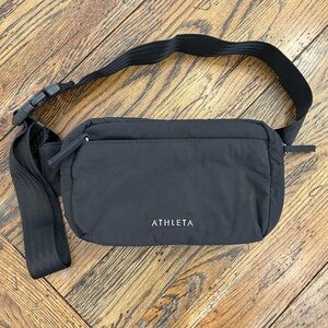 Athleta Black Belt Bag Crossbody Fanny Pack Travel Waist Bag